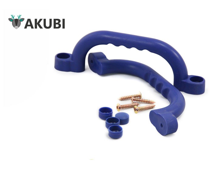 Akubi Handgriffe für Spielturm - Haltegriffe-Set - blau