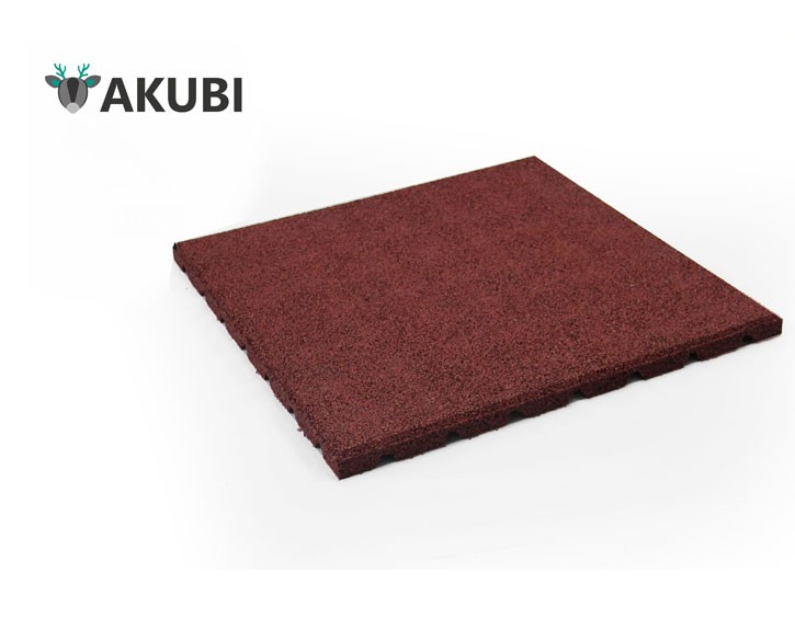 Akubi Fallschutzmatte für Spielturm - rot