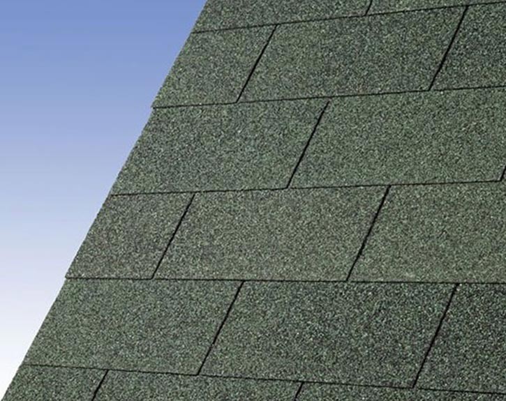 Karibu Dachschindeln für Gartenhaus - Bitumenschindeln - Rechteck - dunkelgrün - 3m² 