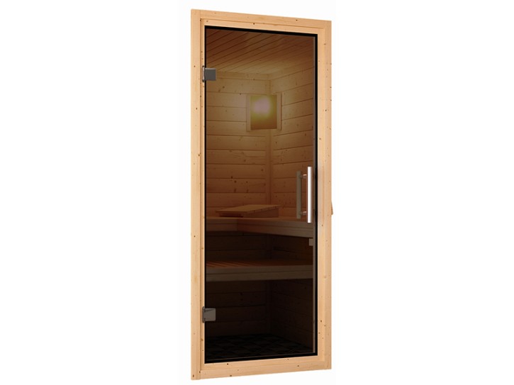 Karibu Sauna Türelement Modern für Sauna Wandstärke 38 + 40 mm
