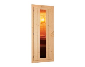 Karibu Innensauna Minja - 68mm Elementsauna - Energiespartür - Energiesparsauna