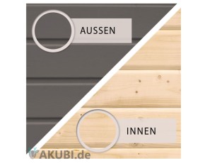 Akubi Stelzenhaus Benjamin + Rutsche blau - grau