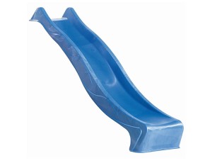 Akubi Wellenrutsche mit Wasseranschluss für Spielturm - 2,5m - blau