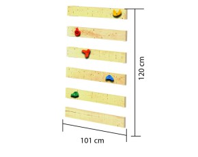 Akubi Spielturm Anna + Rutsche rot + Doppelschaukel + Anbauplattform + Netzrampe