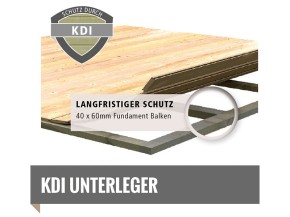 Karibu Holz-Gartenhaus Retola 4 + Anbauschrank + 2,4m Anbaudach - 19mm Elementhaus - Flachdach - natur
