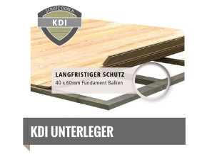 Karibu Holz-Gartenhaus Kastorf 7 + 3,2m Anbaudach + Seiten + Rückwand - 28mm Elementhaus - Pultdach - terragrau
