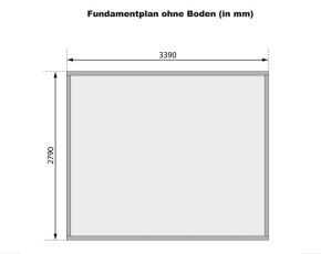 Karibu Holz-Gartenhaus Bastrup 7 - 28mm Blockbohlenhaus - Pultdach - anthrazit