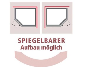 Karibu Innensauna Sahib 1 + Comfort-Ausstattung + Dachkranz - 38mm Blockbohlensauna - Ganzglastür klar - Ecksauna