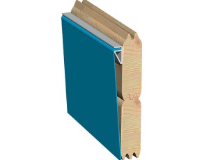 Karibu Holzpool Achteck X4 Set großer Filter + Skimmer - wassergrau - blaue Folie